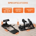 thumbnail image 3 of Lifepro 2-in-1 Sissy Squat Machine & Glute Machine - Premium Squat Workout Machine & Glutes Workout Equipment for Home LifePro NA, 3 of 7