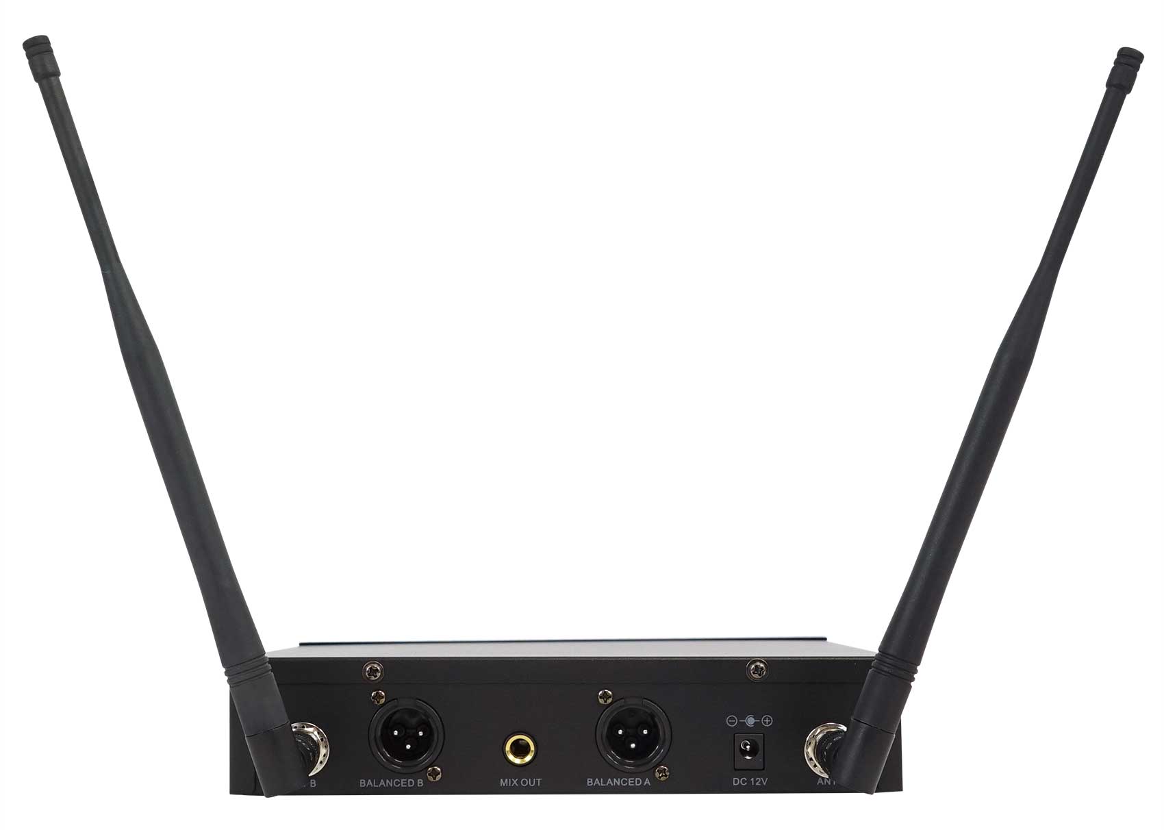 Rockville Dual UHF 15-Ch Metal Handheld Wireless Vocal Karaoke Microphone System