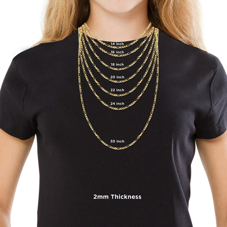 Figaro chain 18 online inch