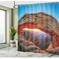thumbnail image 5 of Ambesonne Landscape Shower Curtain, Utah National Park, 69"Wx84"L, Pale Brown Sky Blue, 5 of 5