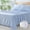 Blue, variant on Ruffle Plaid Queen Sheet Set with 16" Deep Pocket & Adjustable Sheet Straps, Sheets Plus Anti-slip Straps