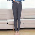 thumbnail image 6 of Xuniizn Fleece Lined Leggings Women, High Waisted Full Length Winter Thermal Leggings, Stretchy Soft Cozy Warm Yoga Pants, S-2XL, 6 of 9