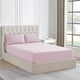 thumbnail image 1 of Sábana bajera ajustable de franela Sweet Home Collection Queen, color rosa pálido, 1 of 3