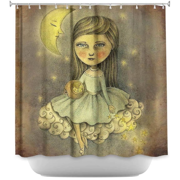 Shower Curtains - DiaNoche Designs - With the Stars Above