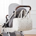 thumbnail image 5 of Floral Baby Diaper Bag Tote Mommy Bag, Women Quilted Cotton Medium Travel Duffle Bag, Cute Cotton Diaper Bags Crossbody Baby Bags for Girl Mom, 5 of 7