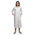 thumbnail image 4 of Moomaya Cotton Printed Button Down Nightdress For Women Nursing Night Gown, 4 of 6