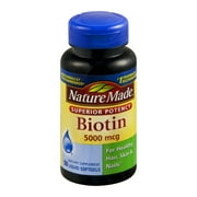 Spring Valley Biotin Softgels, 10,000 mcg, 120 count