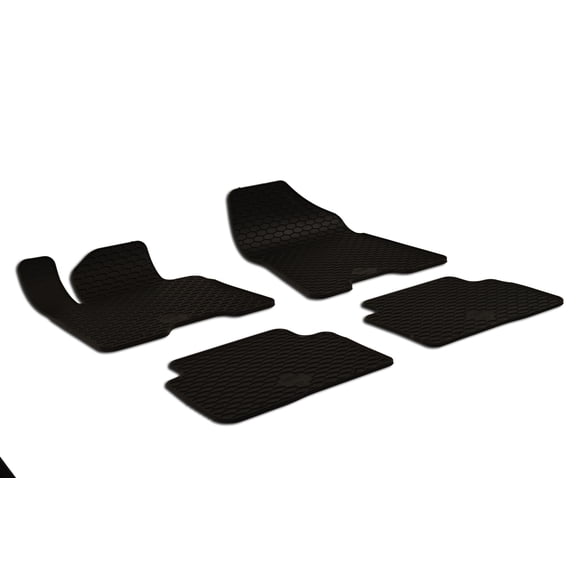 Set of 4 Black Rubber All Weather Floor Mats OE Fit for Tucson Sportage 17-20