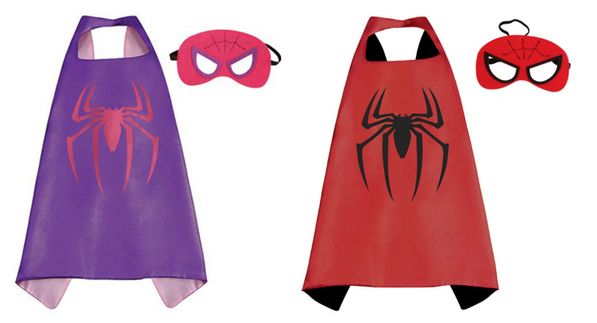 39/" Adult//Teen Purple Superhero Cape /& Mask Costume Set ~ HALLOWEEN COSTUME