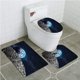 thumbnail image 1 of Juego de alfombras de baño ABPHQTO Galaxy View 3 piezas franela antideslizante, 1 of 2