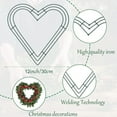 thumbnail image 5 of WBQ 3Pcs Heart Shaped Wire Wreath Rings 11.8 Inch Metal Wreath Frame, Heart Valentine's Day Wreath Making Rings Base, Christmas Wire Wreath Frame, DIY Crafts Wedding Garland Ring, 5 of 6
