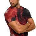 thumbnail image 3 of Uootdi Womens Gradient Graphic Tees Round Neck Short Sleeve Tops Casual Soft Trendy Everyday Wear Basic Tees Gift, 3 of 9