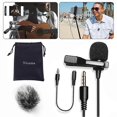 thumbnail image 2 of LVM3 Lavalier-Lapel Microphone, Noise Cancelling for iPhone/Android/DSLR, 20ft Cord, Plug & Play for Zoom/Tascam/PC, 2 of 5