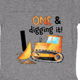 thumbnail image 3 of Inktastic One and Digging It Bulldozer 1st Birthday Boys or Girls Baby Bodysuit, 3 of 4