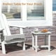 thumbnail image 4 of Juego de mesas auxiliares para exteriores LUE BONA HDPS White (2 unidades), 4 of 7