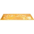 thumbnail image 2 of HUGFEGWE Geometric Drawing Template, Measuring Rulers, Plexiglass Measuring Templates, Plastic Geometry Stencils for Office and School, Building Formwork, Drawings Drafting 1 Pcs CJB91-22602, 2 of 7