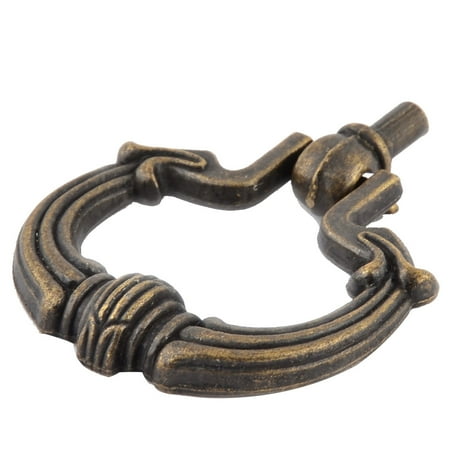 - Uxcell Cabinet Drawer Door Metal Retro Ring Shape Pull Handle Bronze Tone