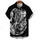 thumbnail image 4 of Nuevas camisas japonesas para hombres, camisas hawaianas, ropa de samurái fantasma en 3D, camisetas de manga corta, ropa de calle Harajuku, ropa de verano para hombre, 4 of 5