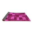 thumbnail image 2 of Ahgly Company Indoor Round Abstract Pink Modern Area Rugs, 5' Round, 2 of 4