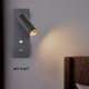 thumbnail image 5 of Lámpara de pared de 7 W, luz de lectura, iluminación decorativa, dirección ajustable, LED Negro, 5 of 9