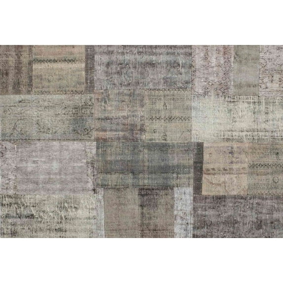 Ahgly Company Machine Washable Indoor Rectangle Contemporary Sandstone Brown Area Rugs, 8' x 12'
