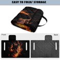 thumbnail image 6 of Whosucclay Flame Wolf Head Golf Cart Seat Cushion Cover, 4 Pockets Folding Golf Cart Seat Covers for Ezgo TXT RXV Club Car Club Cars Breathable Fabric, 6 of 9