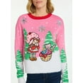 thumbnail image 4 of Strawberry Shortcake Women's Embellished Christmas Sweater, Midweight, Sizes XXS-XXL, 4 of 5