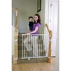 Regalo Extra Tall and Wide 2-in-1 Stairway and Hallway Wall Mounted Baby Gate, White