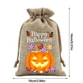 thumbnail image 3 of CuiLiyq Orange Halloween Drawstring Candy Bags, Party Goodie Storage, Front Porch Snack Tote, Holiday Small Favor Packaging Sacks, 3 of 7