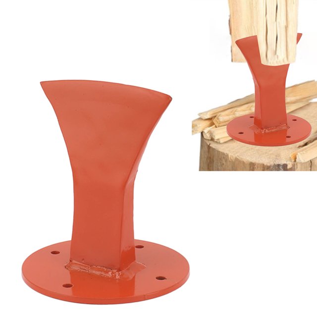 Firewood Splitter, Manual Wood Splitter Orange Antislip For Indoor