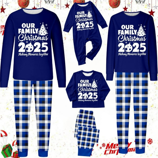 Family Matching Print For Moms 4 Of Joyful Holiday Apparel 亲子装2