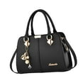 thumbnail image 2 of Bolso para Mujer, Bolso Tote con Cremallera y Correa para el Hombro, Bolso Bandolera para el Trabajo, Negro, 2 of 8
