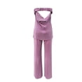 thumbnail image 6 of Women's 2-Piece Off Shoulder Set - Tube Top & Wide Leg Pants - Polyester - S-L - Summer Outfit, 6 of 6