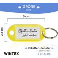 thumbnail image 3 of Key Labels - Coloured Plastic Key Ring Tags with Labels- Key Chain/Key Tags/Key Fobs, 3 of 5