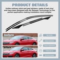 thumbnail image 2 of Xotic Tech Glossy Black Chrome Delete Blackout Side Door Window Precut Vinyl Stickers, Compatible with Honda Civic Coupe 2016-2021, 2 of 9