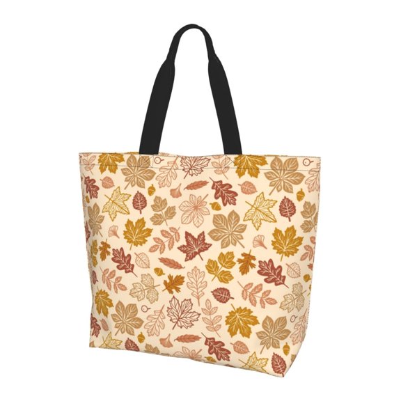 Yiaed Fall Leaves Print Handbag for Women Tote Purse Shoulder Bag Large Fashion Hobo Purse Handbag Shopping Tote