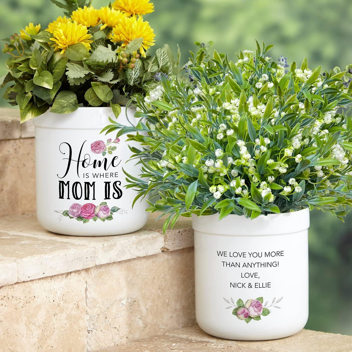 Artificial Flowers for Outdoors,16 Bundles Outdoor Fake Flowers UV Resistant Faux Silk Flowers for Outside Planters, Window Box Pot(Mix Color)