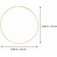 thumbnail image 2 of NUOBESTY 12pcs Metal Rings Golden Craft Hoops for Weaving Macrame Dream Catcher 6 Inch, 2 of 8