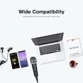 thumbnail image 4 of LEEYNEER Wired Condenser Microphone for Computer Audio 3.5mm Studio Mic Video Conferencing Voice Recording Video Chatting KTV Karaoke Mic with Stand for PC Phone, 4 of 6