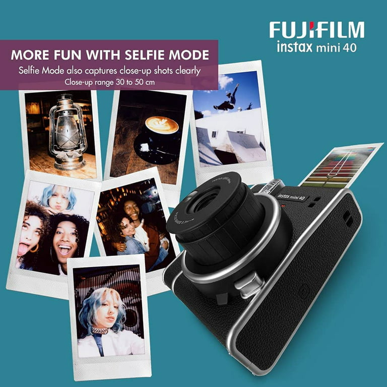 Fujifilm Instax Mini 40 Instant Film Camera Bundle with Instax