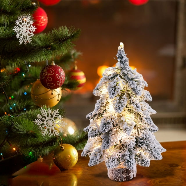 Christmas Tree Christmas Decorations White Christmas Tree 45cmChristmas Tree With Snow Flocked Christmas Tree Slim Christmas Trees Snow Flocked Christmas Tree