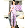 thumbnail image 2 of Pijama De 3 Piezas Mujer Pantalon Short Y Playera A Juego, 2 of 5