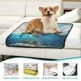 thumbnail image 5 of Washable Pet Pee Pads with Super Absorbent Reusable Training Pads for Dogs & Cats Sea Turtle Carrying Island, 5 of 6