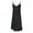 Black, variant on IROINNID Women's Sundress Fashion Sleeveless Summer Tassel Cotton Fashion Long Dress Solid Color Comfort Waist Dress