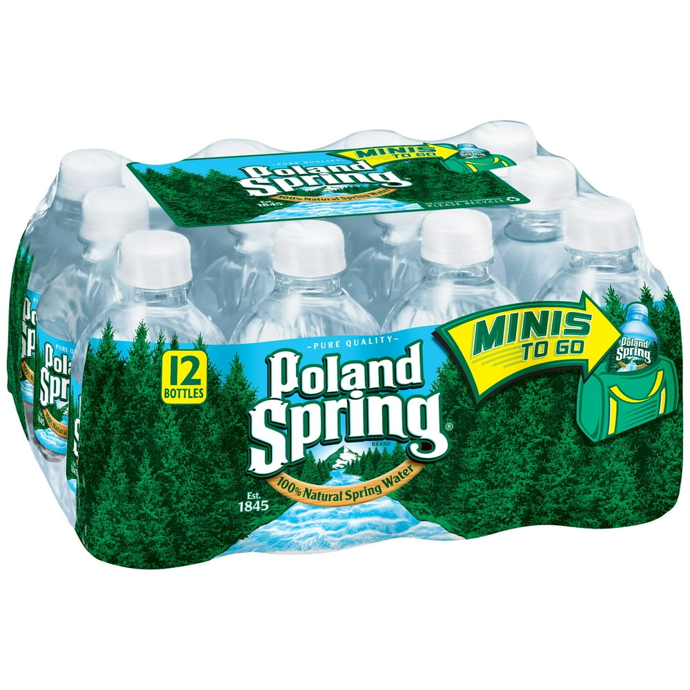 Poland Spring Minis Natural Spring Water 8 Fl. Oz. 12 Count Walmart