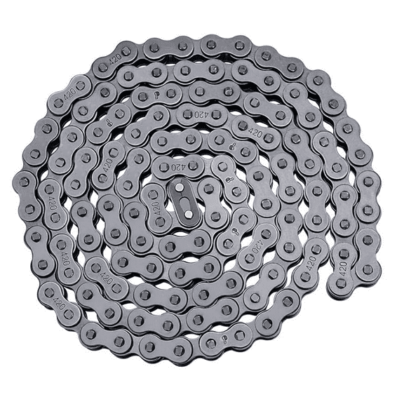 420 Motorcycle Chain Standard Roller Chain 132 Link Chain Breaker For 110cc 125cc Dirt Pit Bike ATV Quad Go Kart Scooter