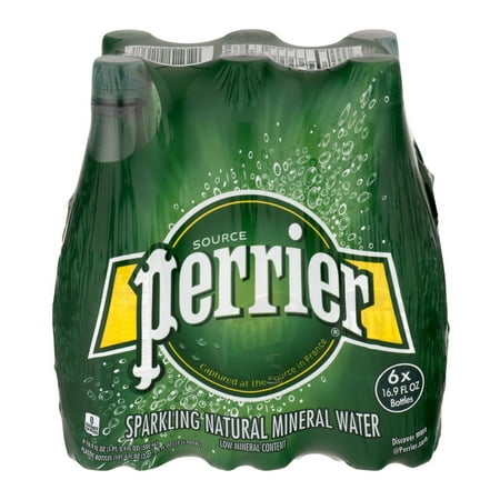 Perrier Sparkling Natural Mineral Water, 16.9 Fl Oz, 6 Count