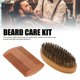 thumbnail image 3 of Kit De Cuidado De Barba, Tamaño De Viaje, Cómodo Cepillo Para Bigote, Tijeras, Kit De Mantenimiento De Barba Para Hombres, Peine De Doble Cara, Bolsa De Almacenamiento De Lino Y, 3 of 7
