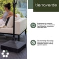 thumbnail image 3 of Tierra Verde 19.5" x 6.5" H Square Umbrella Base, Easy-Fill Weatherproof Stand, Lattice, 3 of 11