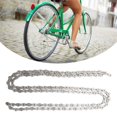 thumbnail image 1 of 9 Speed Electroplated 116 Links Chain, Compact Reliable Reinforced 116 Links Bike Chains with Connecting Buckle for Cycling for Riding, 1 of 8